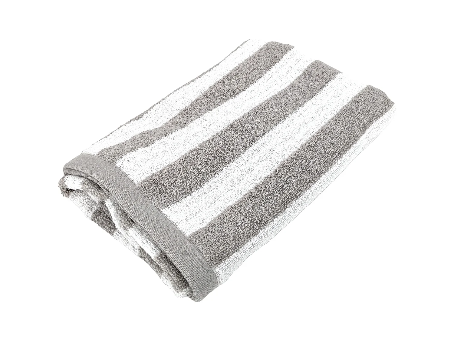 Serviette de toilette 50x100 cm EFFICIENCE STRIPES gris lunar