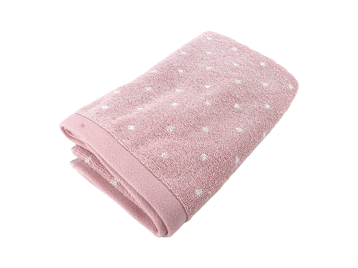 Serviette de toilette 50x100 cm EFFICIENCE DOTS rose flamingo