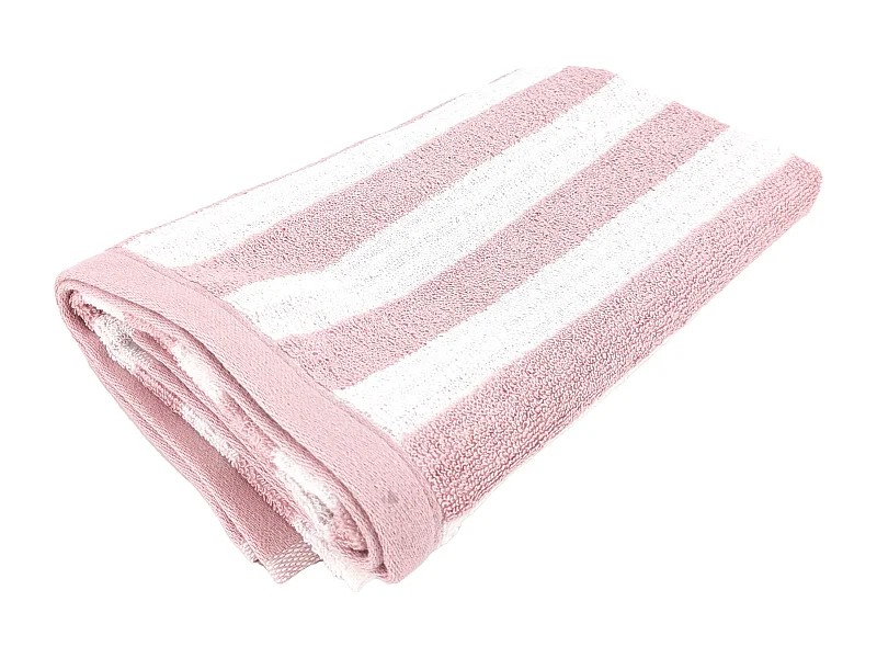 Serviette de toilette 50x100 cm EFFICIENCE STRIPES rose flamingo