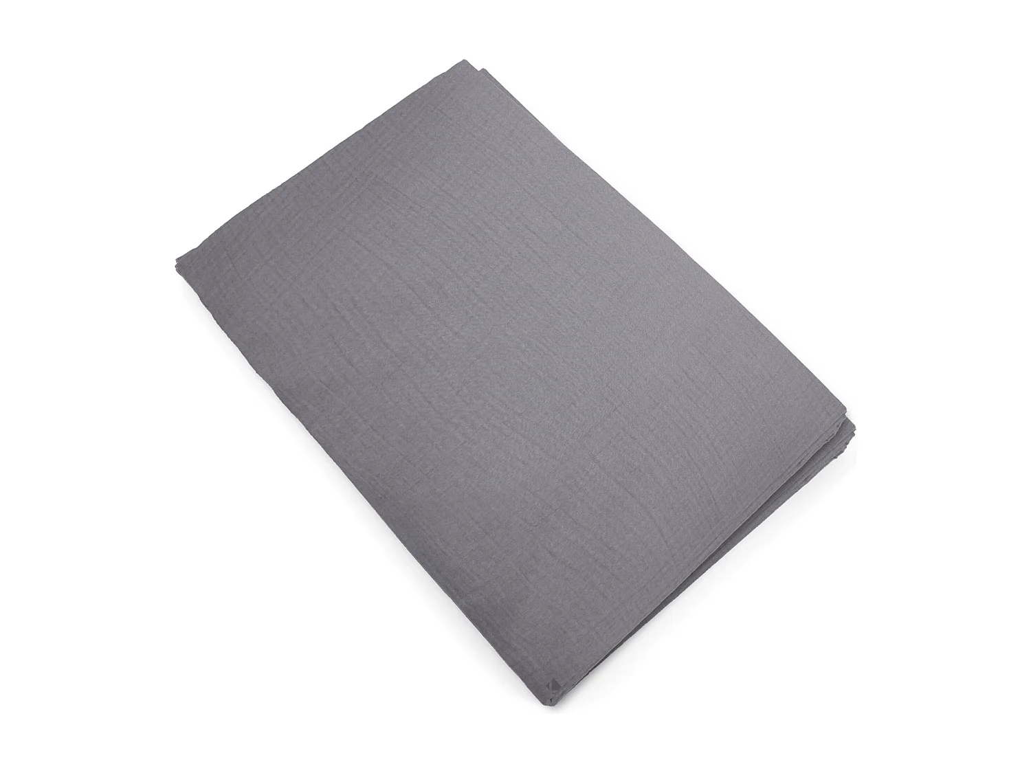 Housse de couette 240x220 cm mousseline de coton MILOS gris cendre