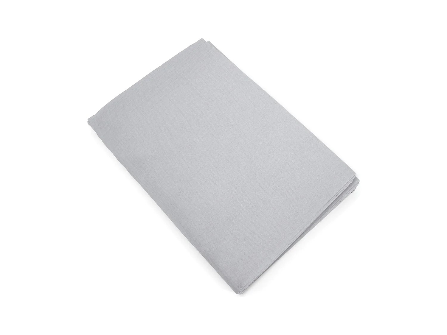 Housse de couette 240x220 cm mousseline de coton MILOS blanc neige