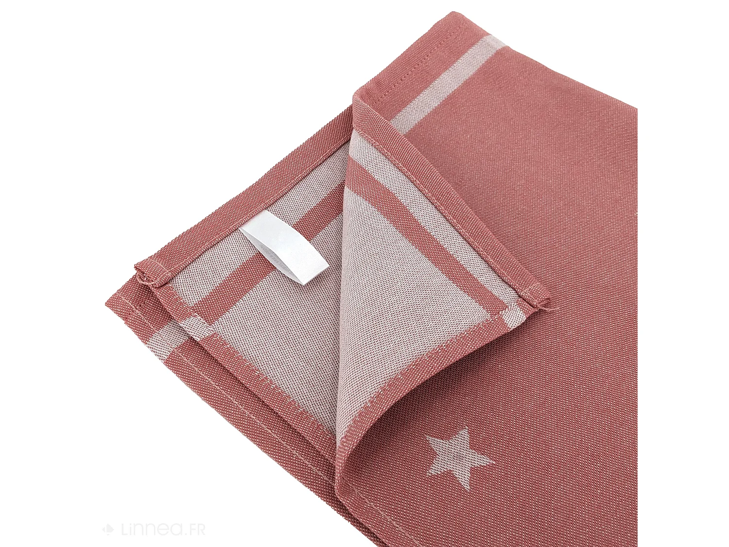 Lot de 2 torchons de cuisine 50x70 cm NOVA 100% Coton brique