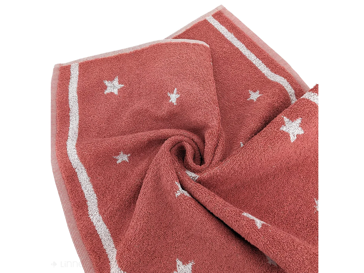 Lot de 2 torchons de cuisine 50x50 cm NOVA 100% Coton brique