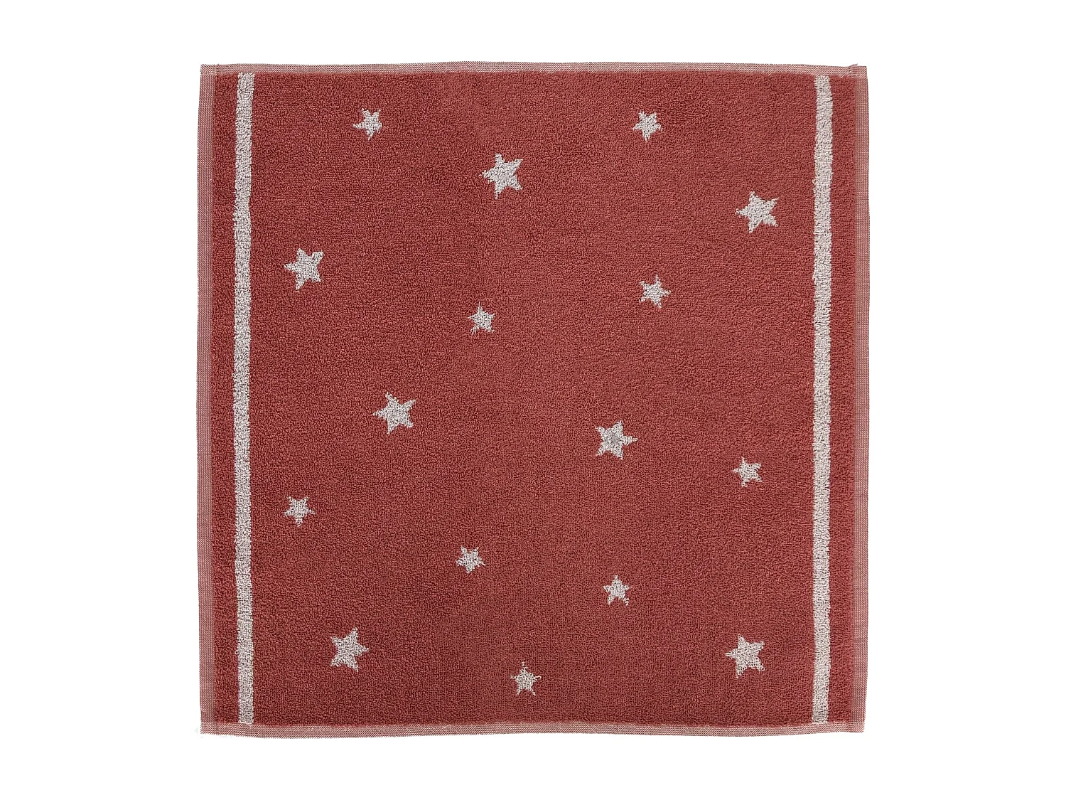 Lot de 2 torchons de cuisine 50x50 cm NOVA 100% Coton brique