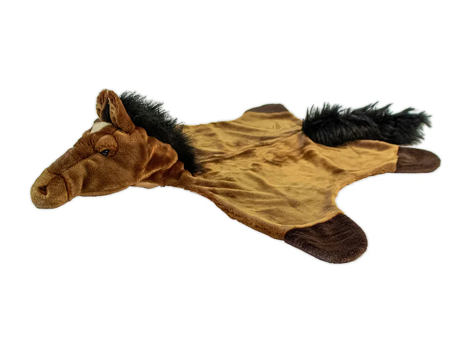 Déguisement en peluche en acrylique 105x130 cm Cheval brun marron