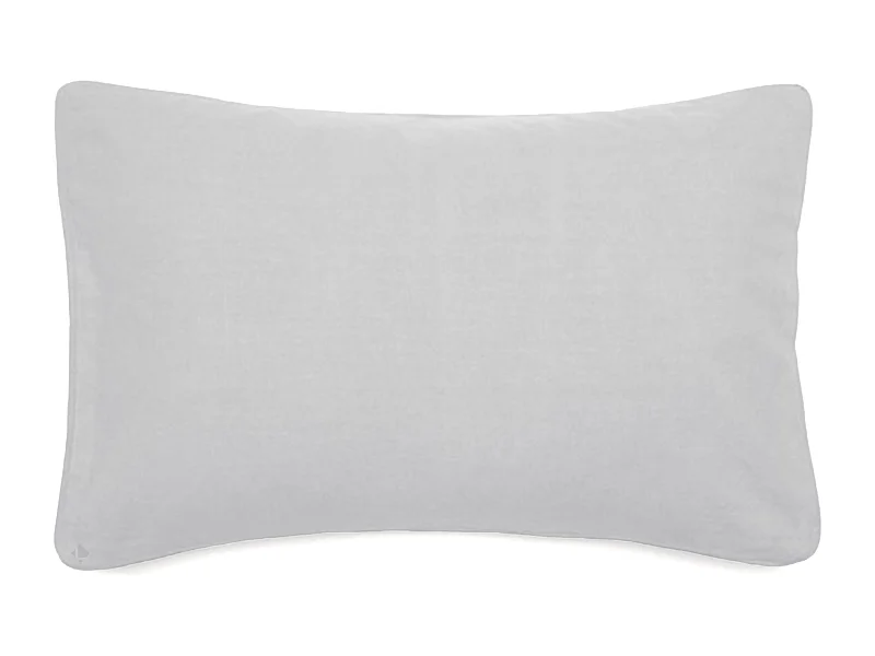 Housse de coussin 40x60 cm 50% lin et 50% coton collection OPERA DECO neige