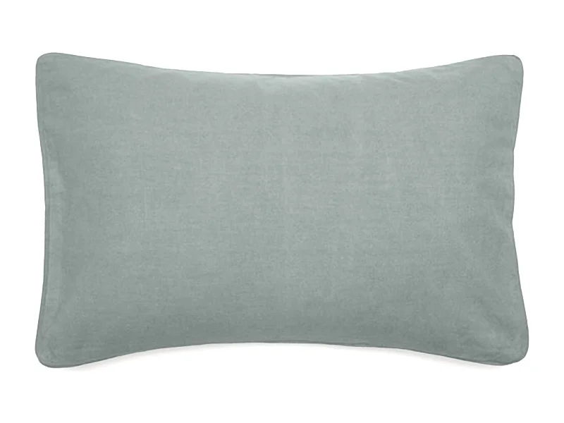 Housse de coussin 40x60 cm 50% lin et 50% coton collection OPERA DECO lichen