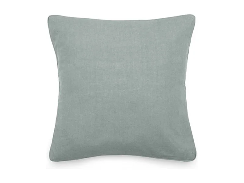 Housse de coussin 45x45 cm 50% lin et 50% coton collection OPERA DECO lichen