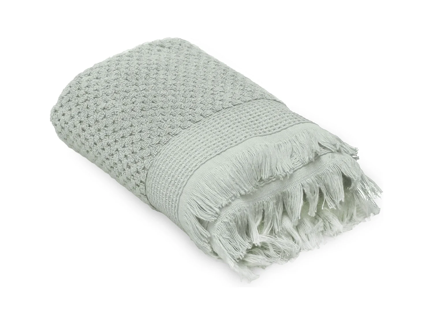Drap de douche 70x130 cm TETHYS micro-coton vert Lichen