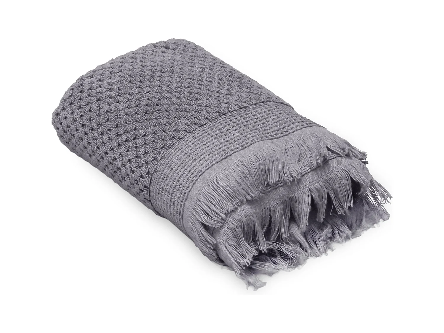 Drap de douche 70x130 cm TETHYS micro-coton gris Brume