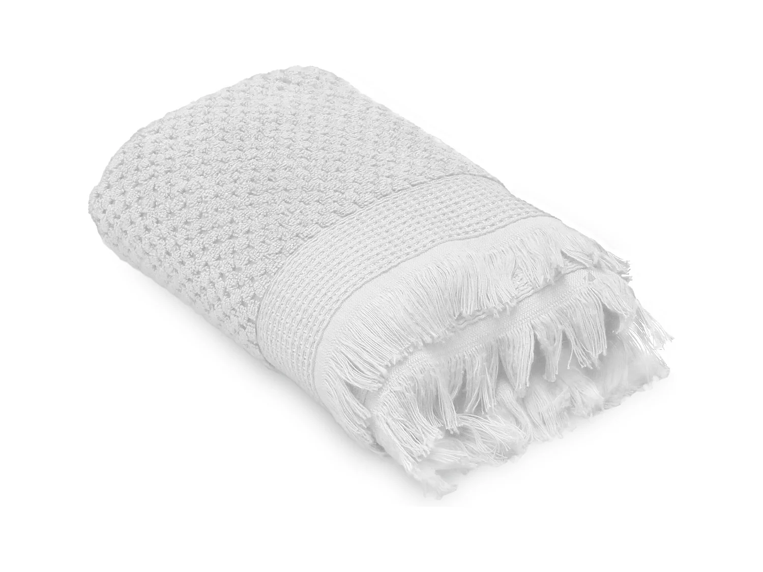 Drap de douche 70x130 cm TETHYS micro-coton blanc Neige