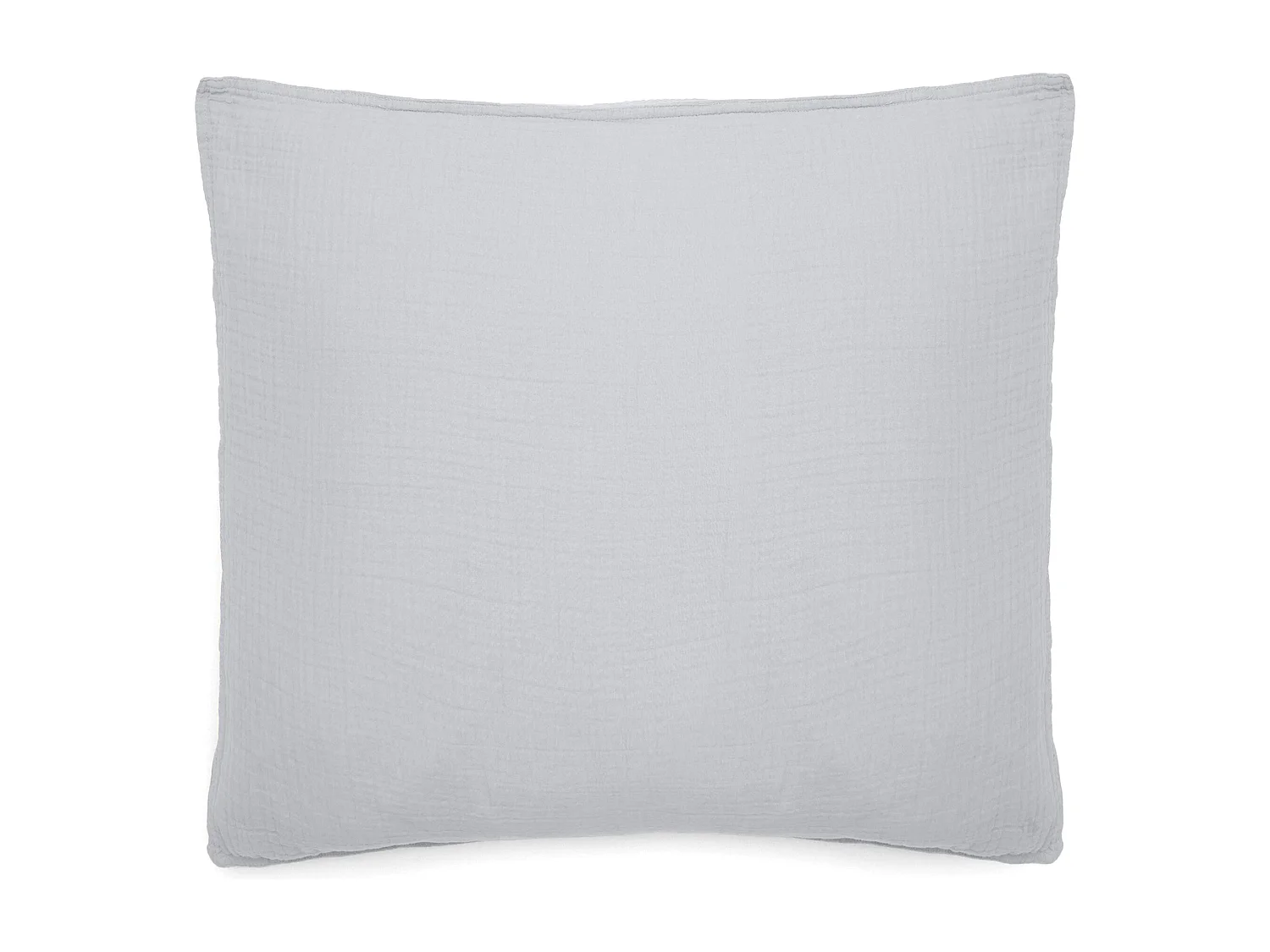 Taie d'oreiller 65x65 cm mousseline de coton MILOS blanc neige