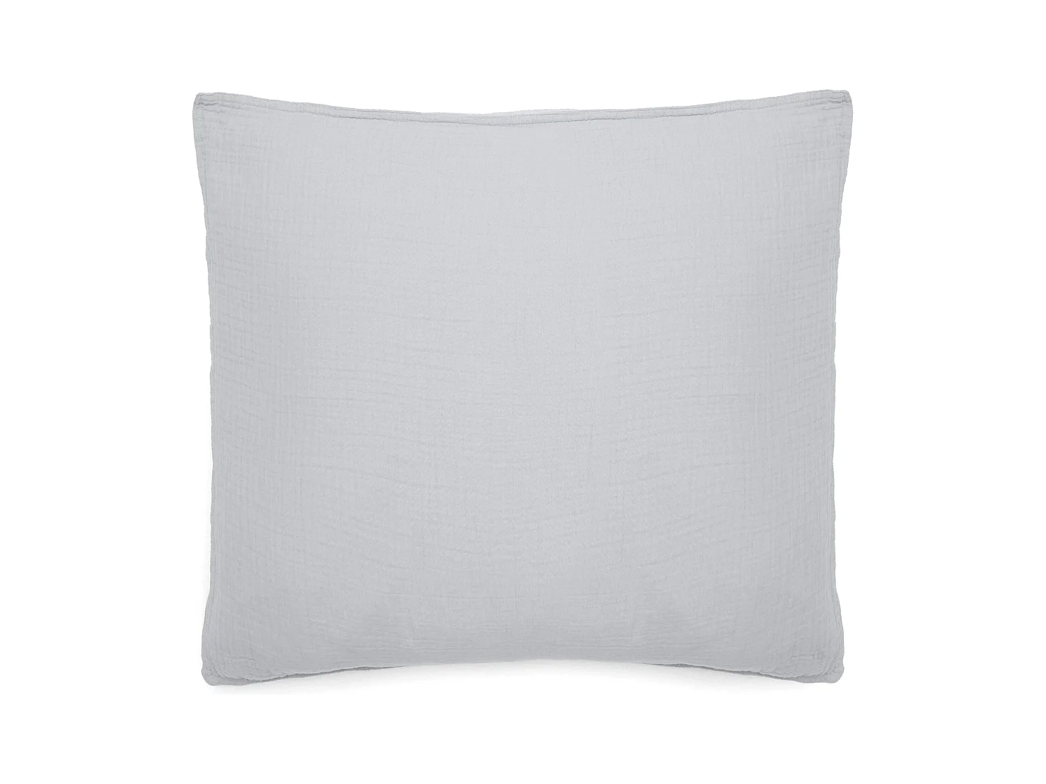 Taie d'oreiller 65x65 cm mousseline de coton MILOS blanc neige