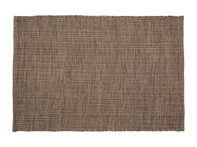 Tapis rectangulaire 170x240 cm pur coton MOOREA gris schiste