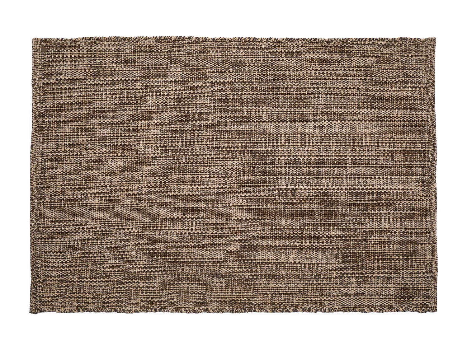 Tapis rectangulaire 170x240 cm pur coton MOOREA gris schiste