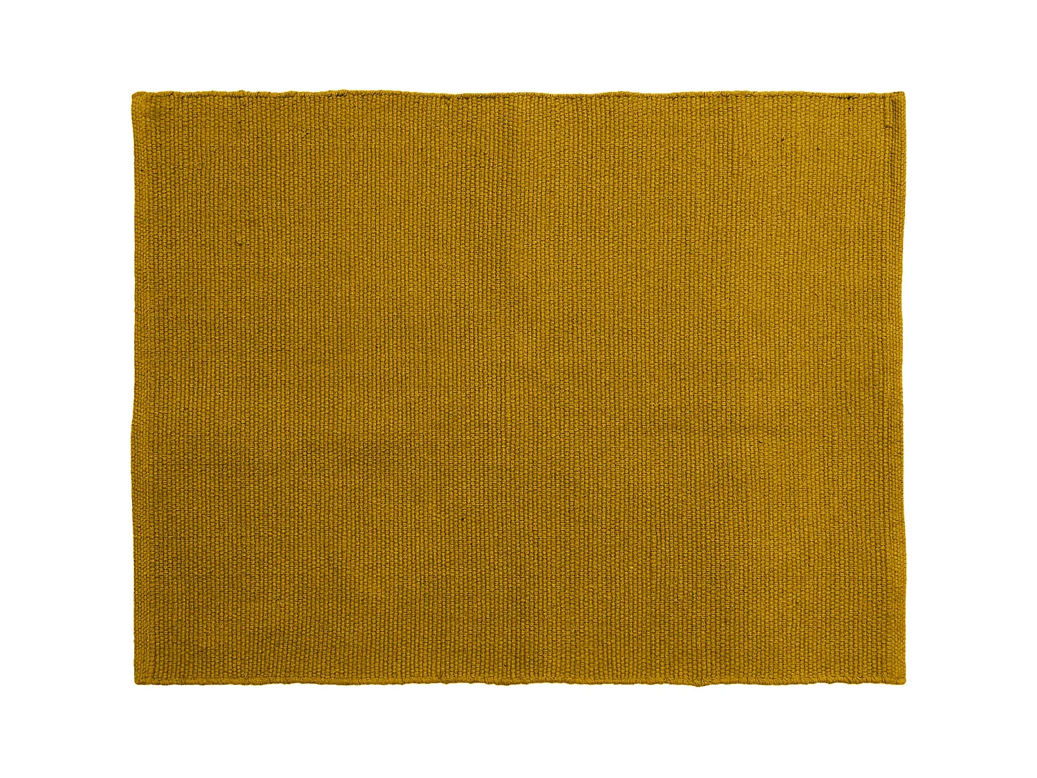 Tapis rectangulaire 130x170 cm pur coton collection MOOREA jaune gold