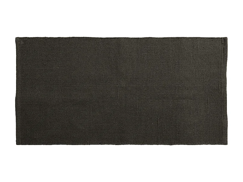 Tapis rectangulaire 70x140 cm pur coton collection MOOREA marron café