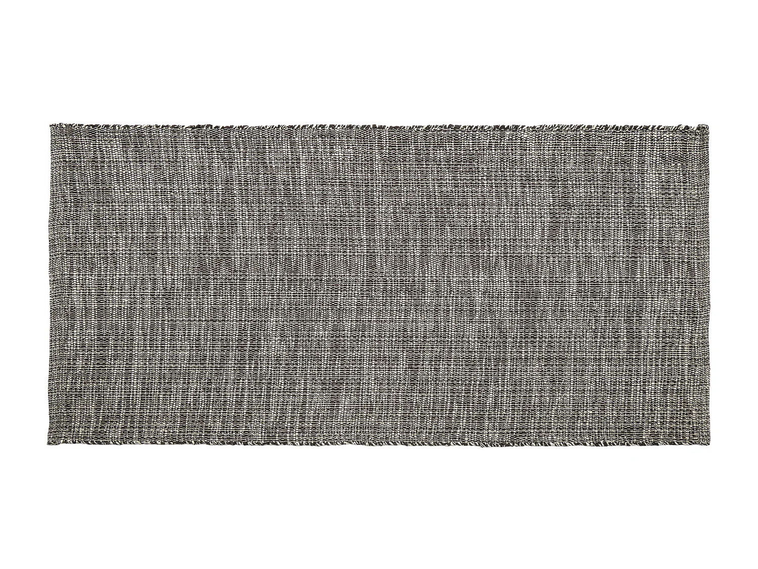 Tapis rectangulaire 70x140 cm pur coton collection MOOREA noir granit