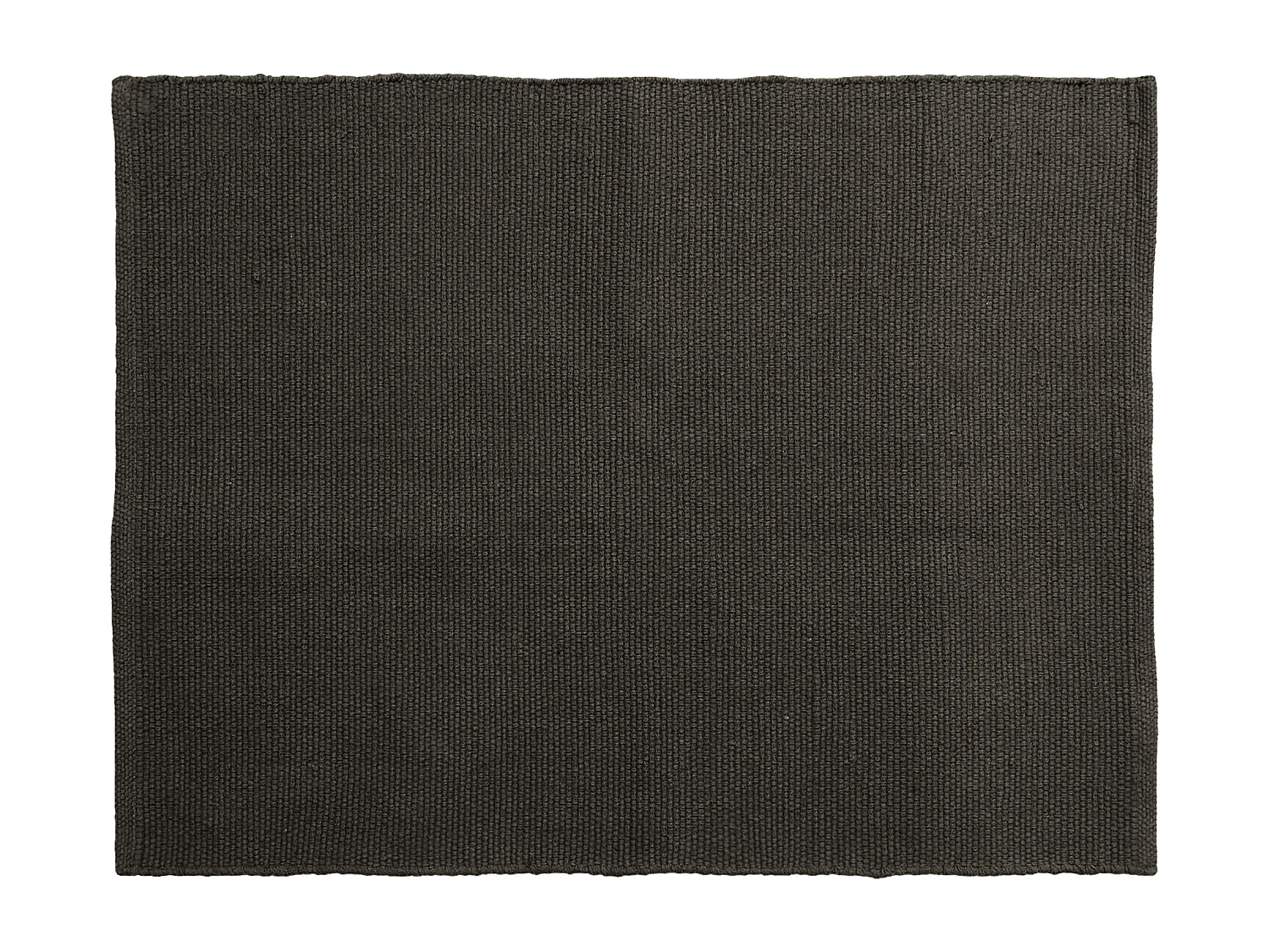 Tapis rectangulaire 130x170 cm pur coton collection MOOREA marron café