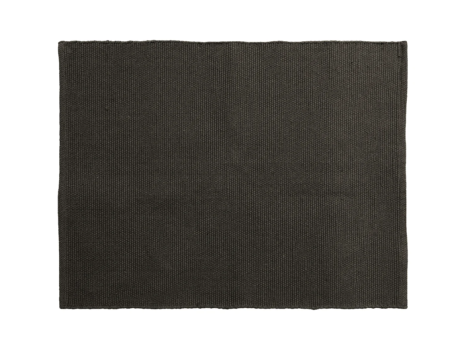 Tapis rectangulaire 130x170 cm pur coton collection MOOREA marron café