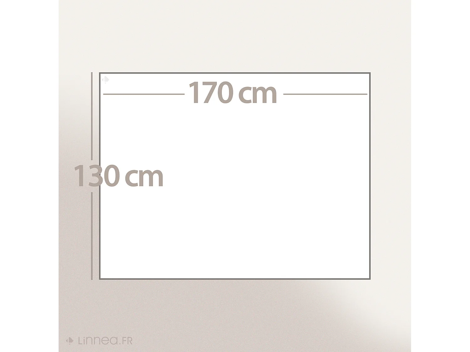 Tapis rectangulaire 130x170 cm pur coton collection MOOREA marron café