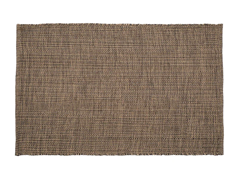 Tapis rectangulaire 60x90 cm pur coton collection MOOREA gris schiste