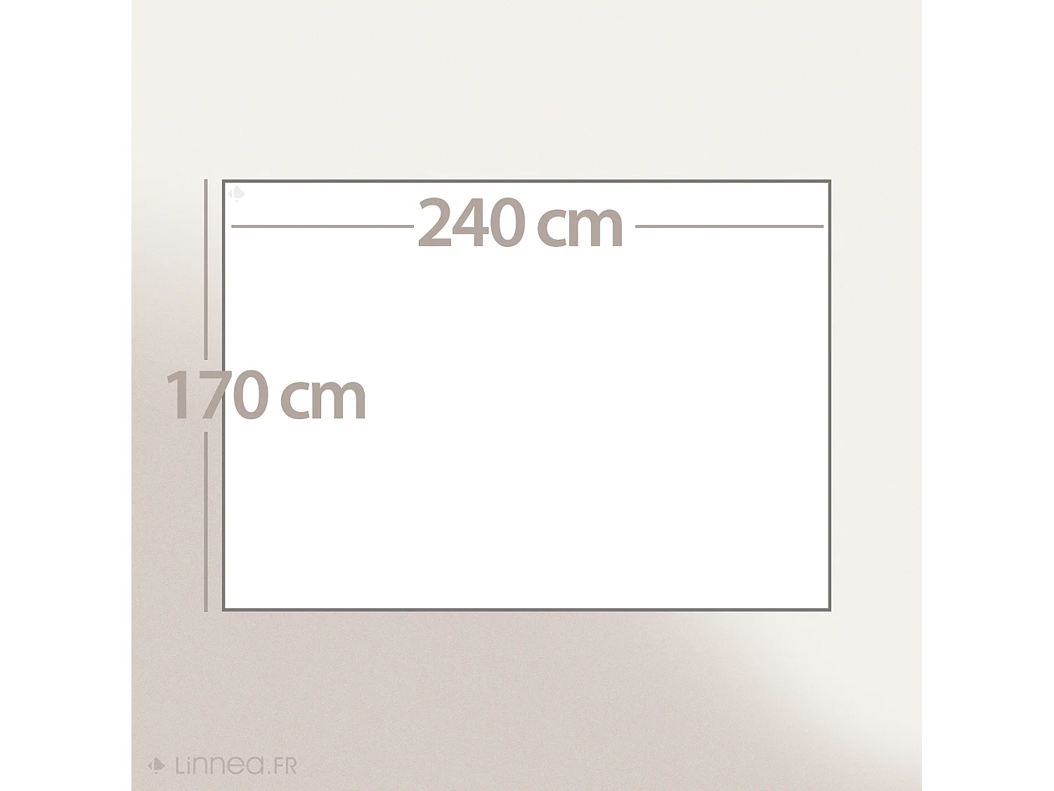 Tapis rectangulaire 170x240 cm pur coton collection MOOREA marron café