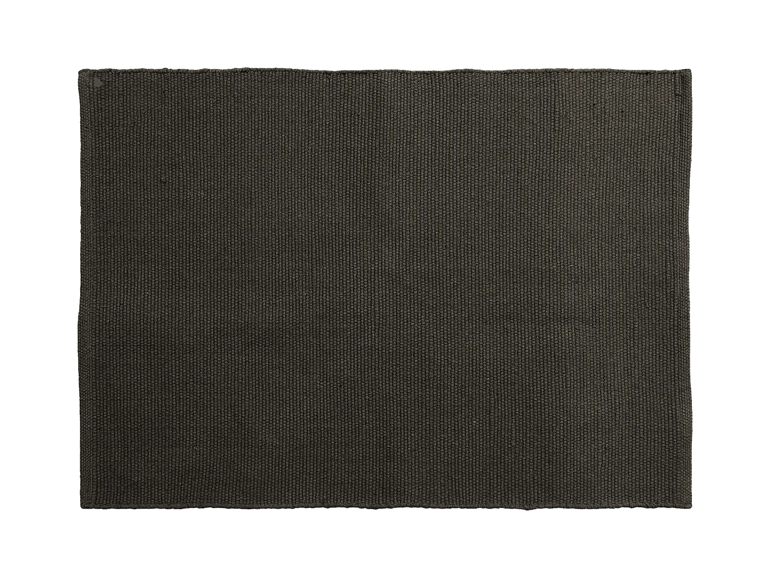 Tapis rectangulaire 170x240 cm pur coton collection MOOREA marron café