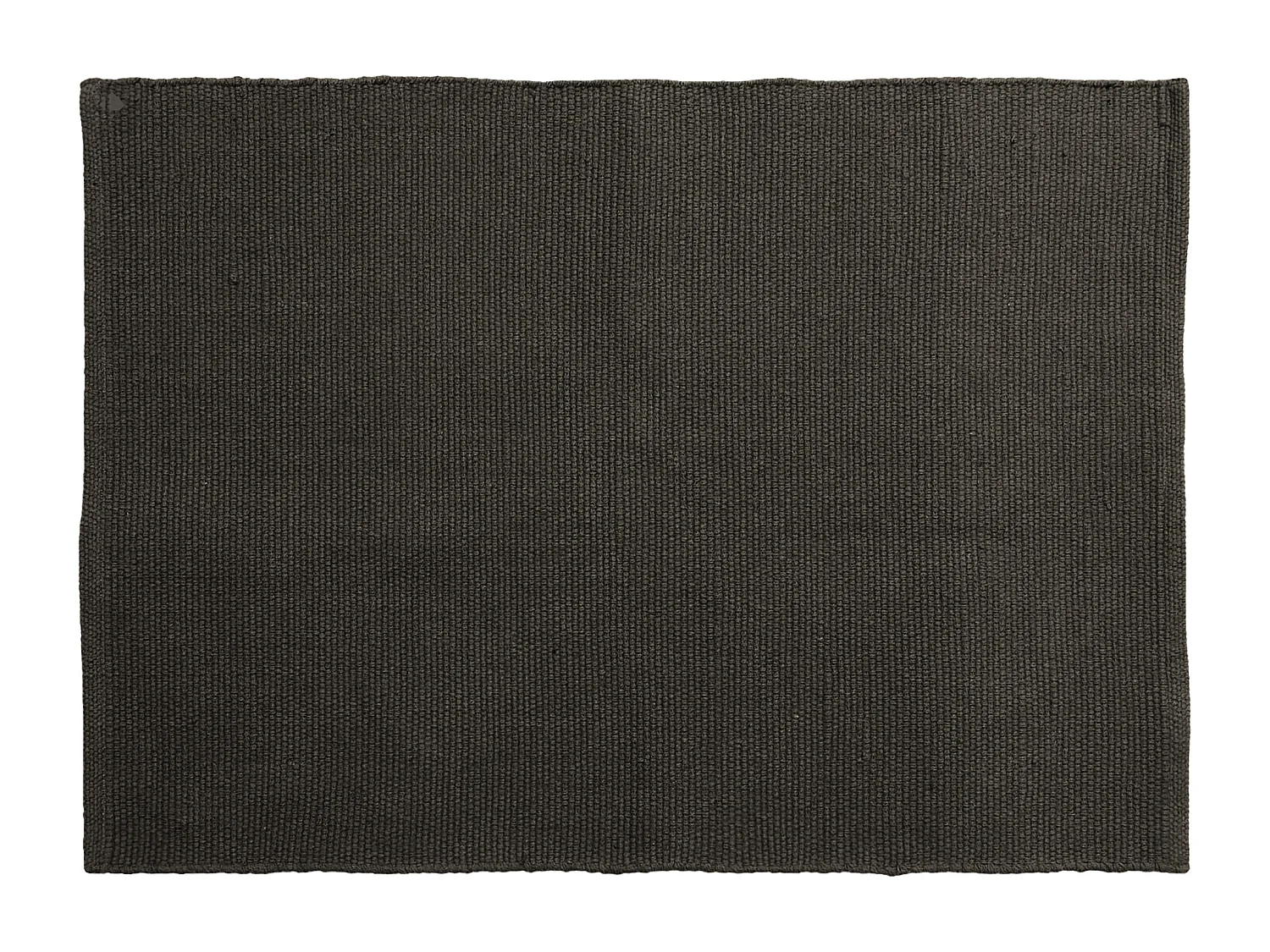 Tapis rectangulaire 170x240 cm pur coton collection MOOREA marron café