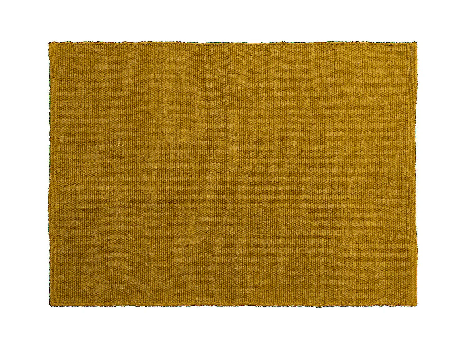 Tapis rectangulaire 170x240 cm pur coton collection MOOREA jaune gold