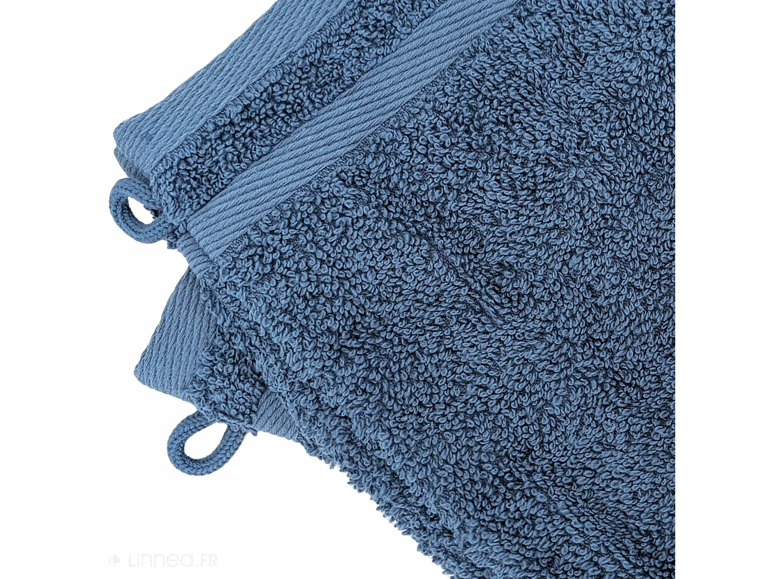 Lot de 2 gants de toilette 16x21 cm EFFICIENCE PURE bleu Pacific