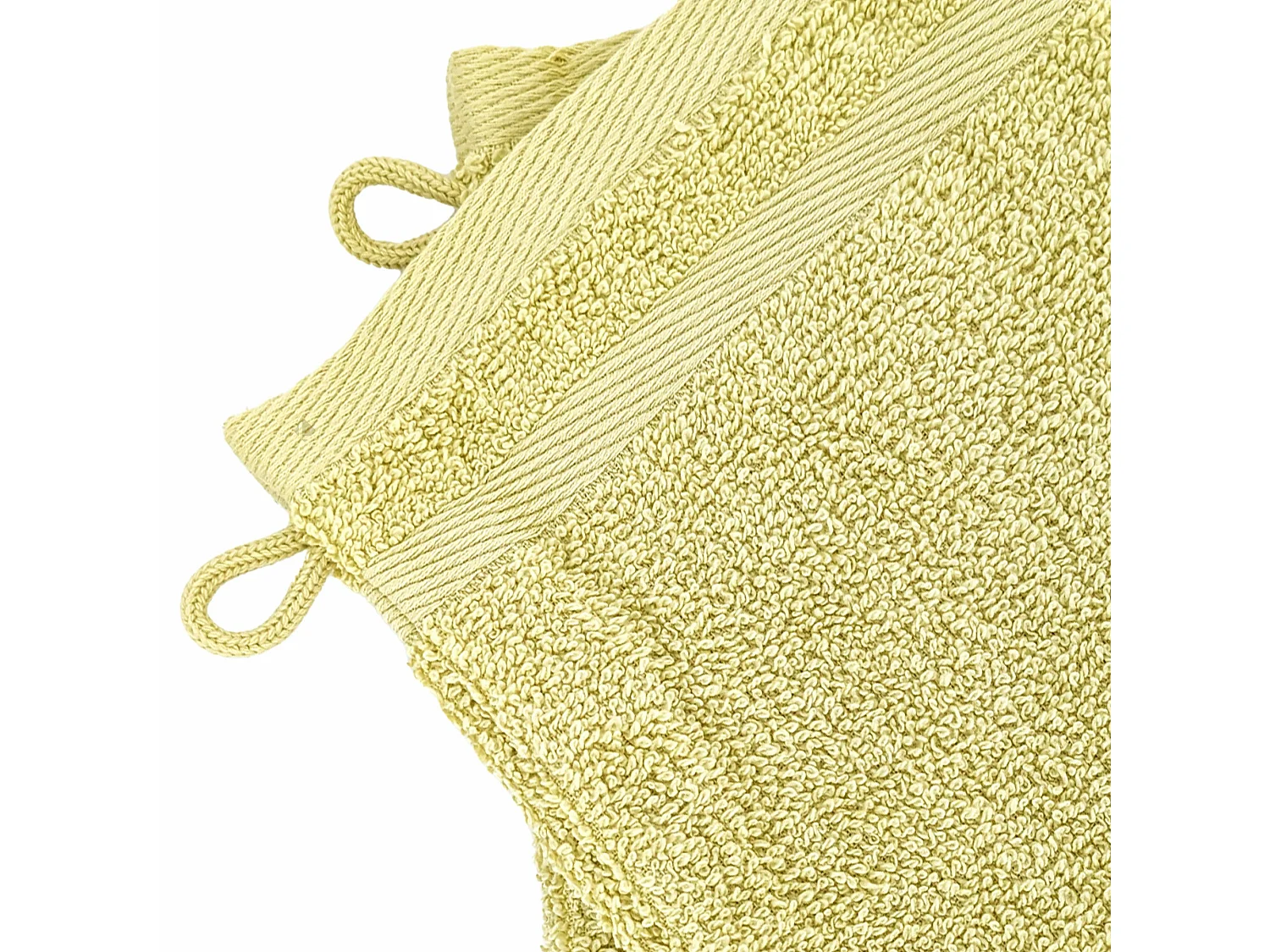 Lot de 2 gants de toilette 16x21 cm EFFICIENCE PURE menta