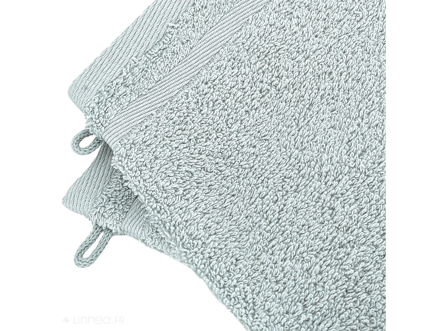 Lot de 2 gants de toilette 16x21 cm EFFICIENCE PURE vert Eden