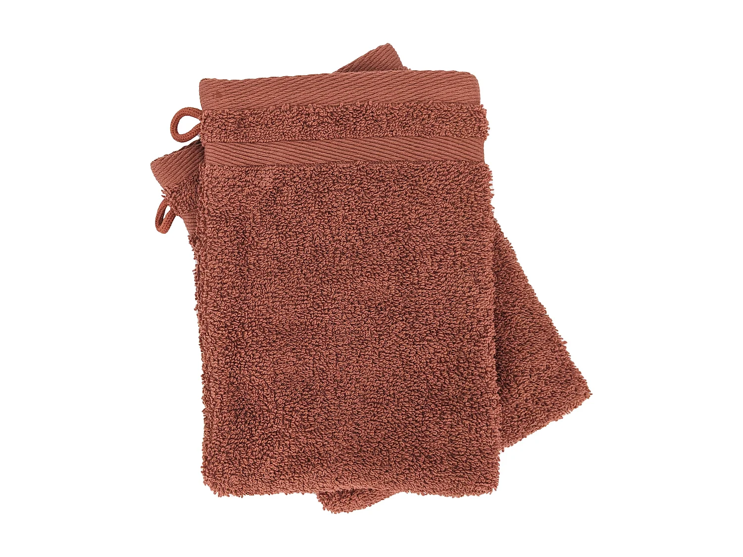 Lot de 2 gants de toilette 16x21 cm EFFICIENCE PURE country