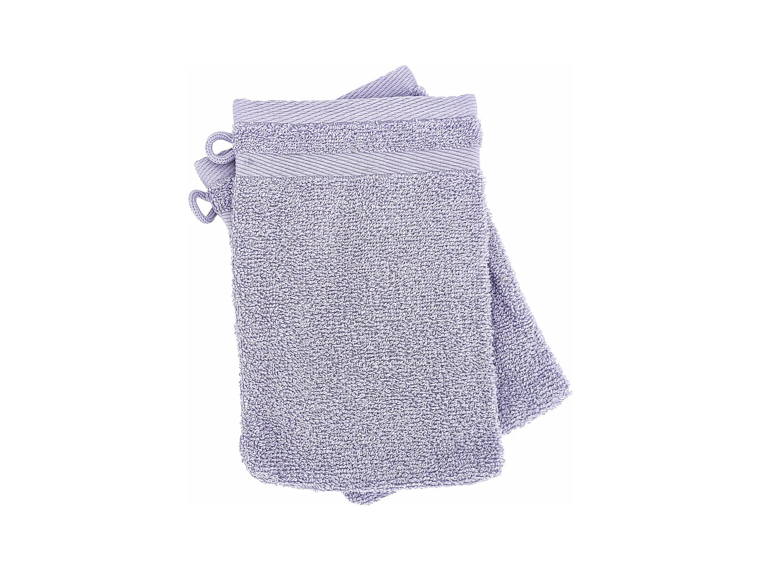 Lot de 2 gants de toilette 16x21 cm EFFICIENCE PURE lavender