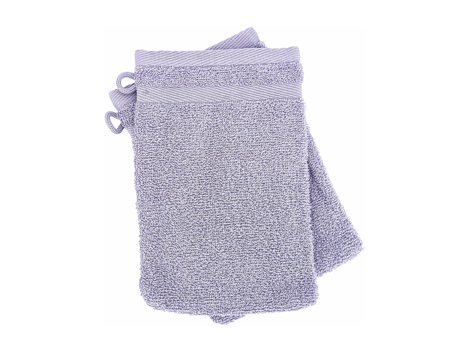 Lot de 2 gants de toilette 16x21 cm EFFICIENCE PURE lavender