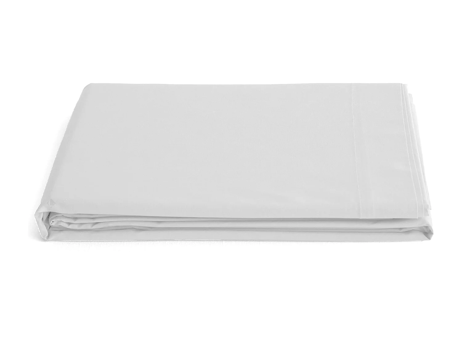 Drap plat 270x300 cm percale de coton MANOIR blanc Neige