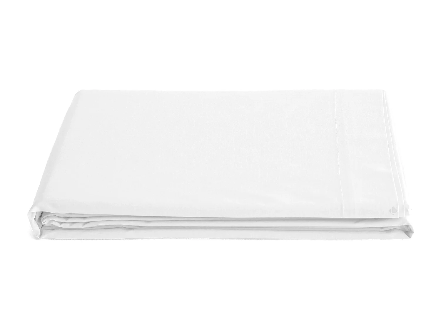 Drap plat 270x300 cm percale de coton MANOIR blanc Neige