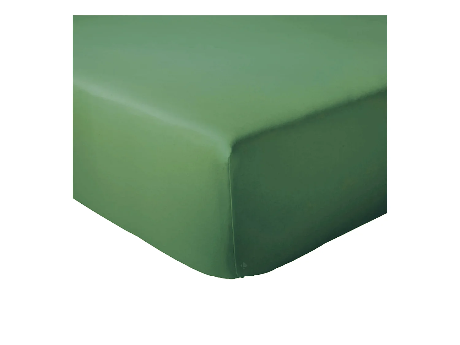 Drap housse 90x200 cm bonnet 30 coton ÉVASION Vert fougère