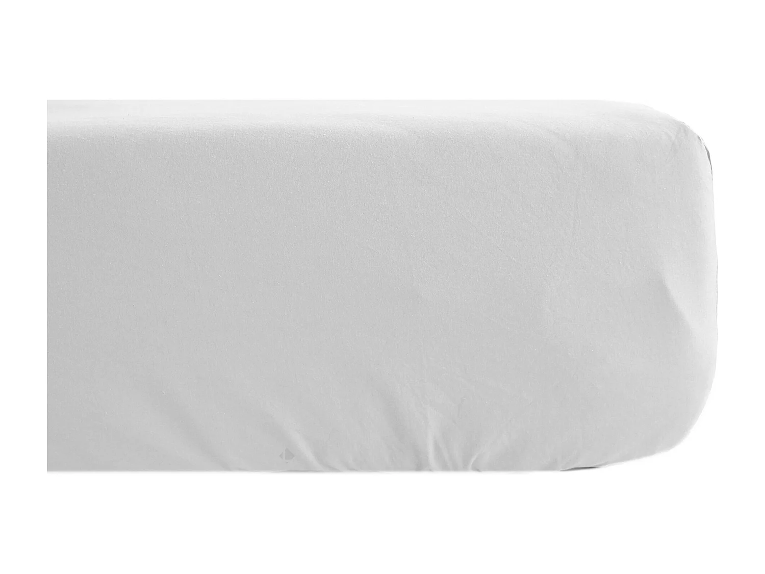Drap housse uni 140x200 cm percale MANOIR blanc Neige bonnet 35