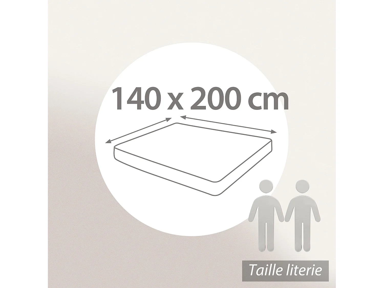 Drap housse MILOS mousseline de coton 140x200 cm bonnet 30 cm uni noir granit