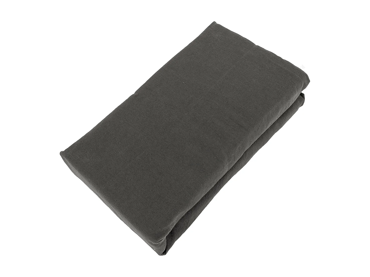 Drap housse PALACE pur coton lavé 90x190 cm bonnet 30 cm uni marron café