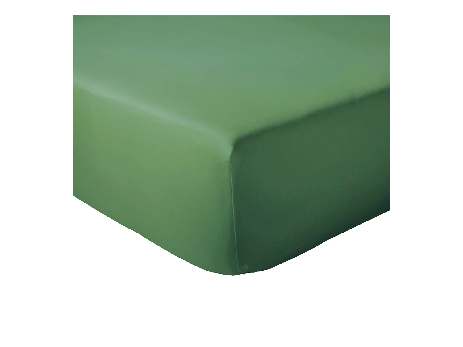 Drap housse 80x200 cm bonnet 30 coton ÉVASION Vert fougère