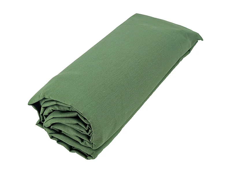 Drap housse 80x200 cm bonnet 30 coton ÉVASION Vert fougère