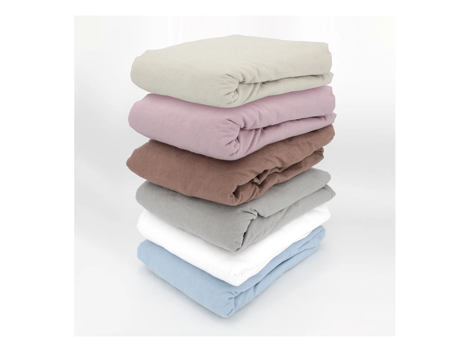 Drap housse flanelle unie 90x190 cm coton WALES beige Nougat