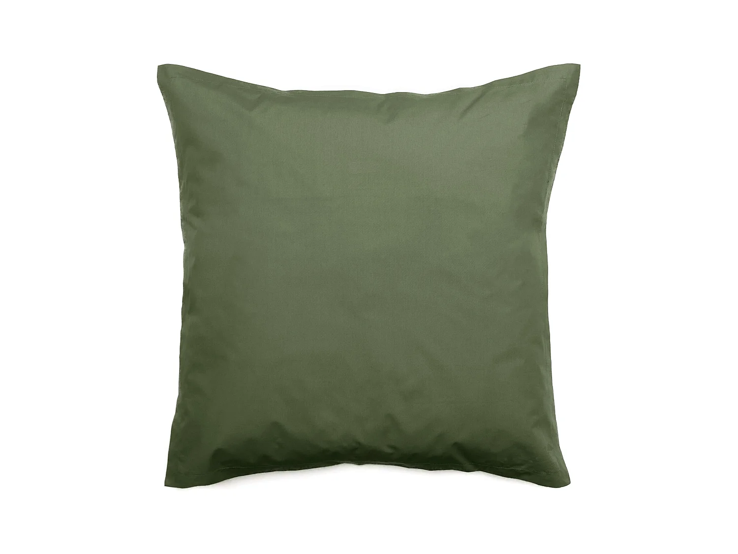 Taie d'oreiller 65x65 cm percale de coton MANOIR vert Mousse