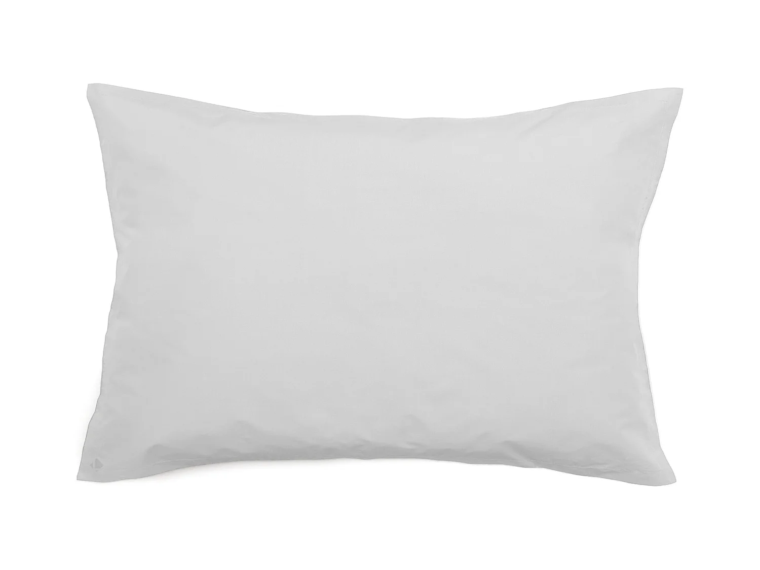 Taie d'oreiller volants plats 50x70 cm percale MANOIR blanc Neige