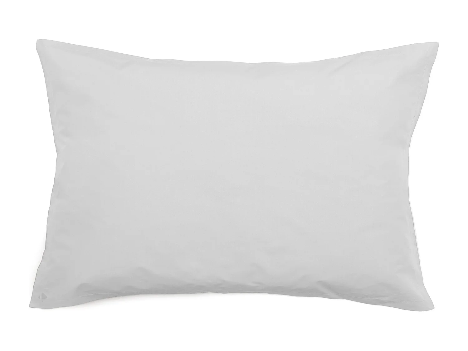 Taie d'oreiller volants plats 50x70 cm percale MANOIR blanc Neige