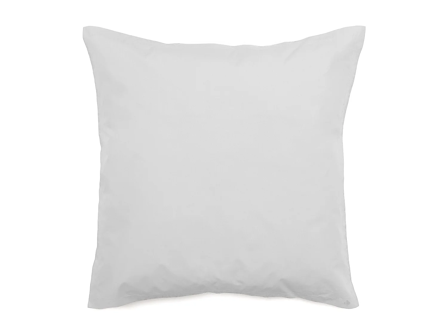 Taie d'oreiller volants plats 65x65 cm percale MANOIR blanc Neige