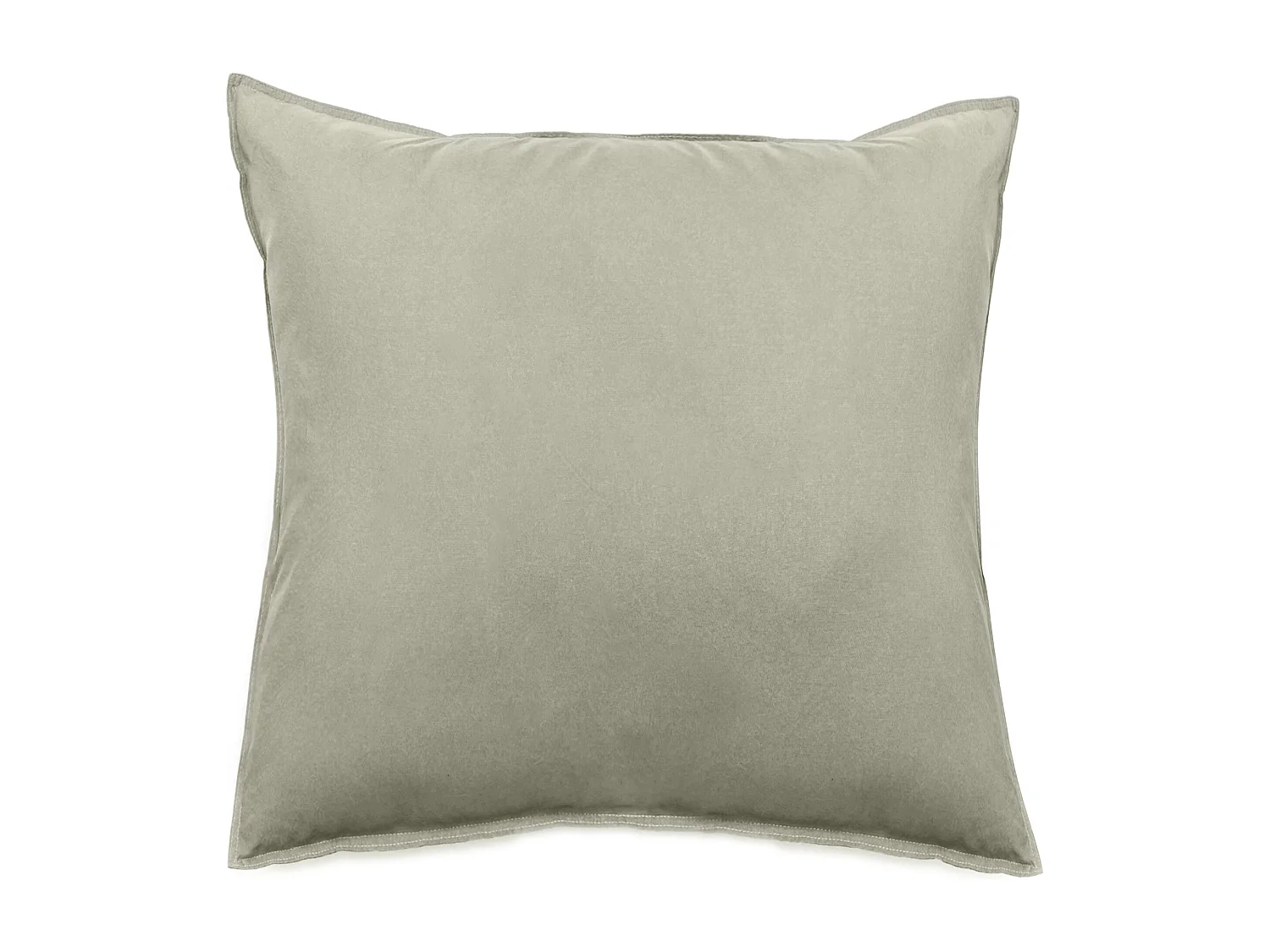 Taie d'oreiller lin et coton 65x65 cm collection OPERA vert laurier